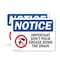 Signmission Important Don't Pour Grease Sign With Symbol, 7 in W x Rectangle, Vinyl Decal OS-2PACK-NS-D-57-L-13645 - alternate 1